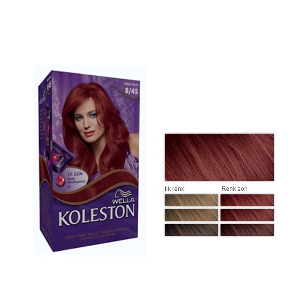 Renk Aktifleştirici Krem Saç Boyası - 8/45 - Vahşi Kızıl